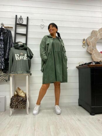ROBE SWEAT INES KAKI