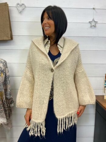 GILET CAPUCHE LINA BEIGE