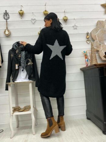 ROBE PULL BOUCLETTES CELIA NOIRE