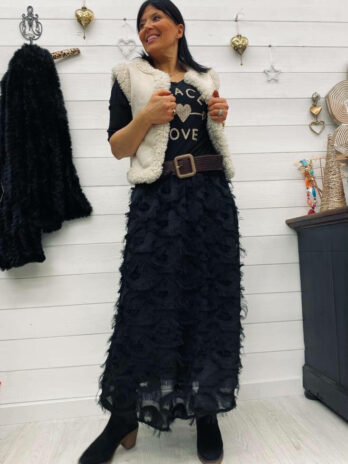 JUPE PLUME EMMA NOIRE