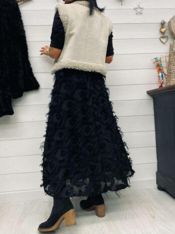JUPE PLUME EMMA NOIRE
